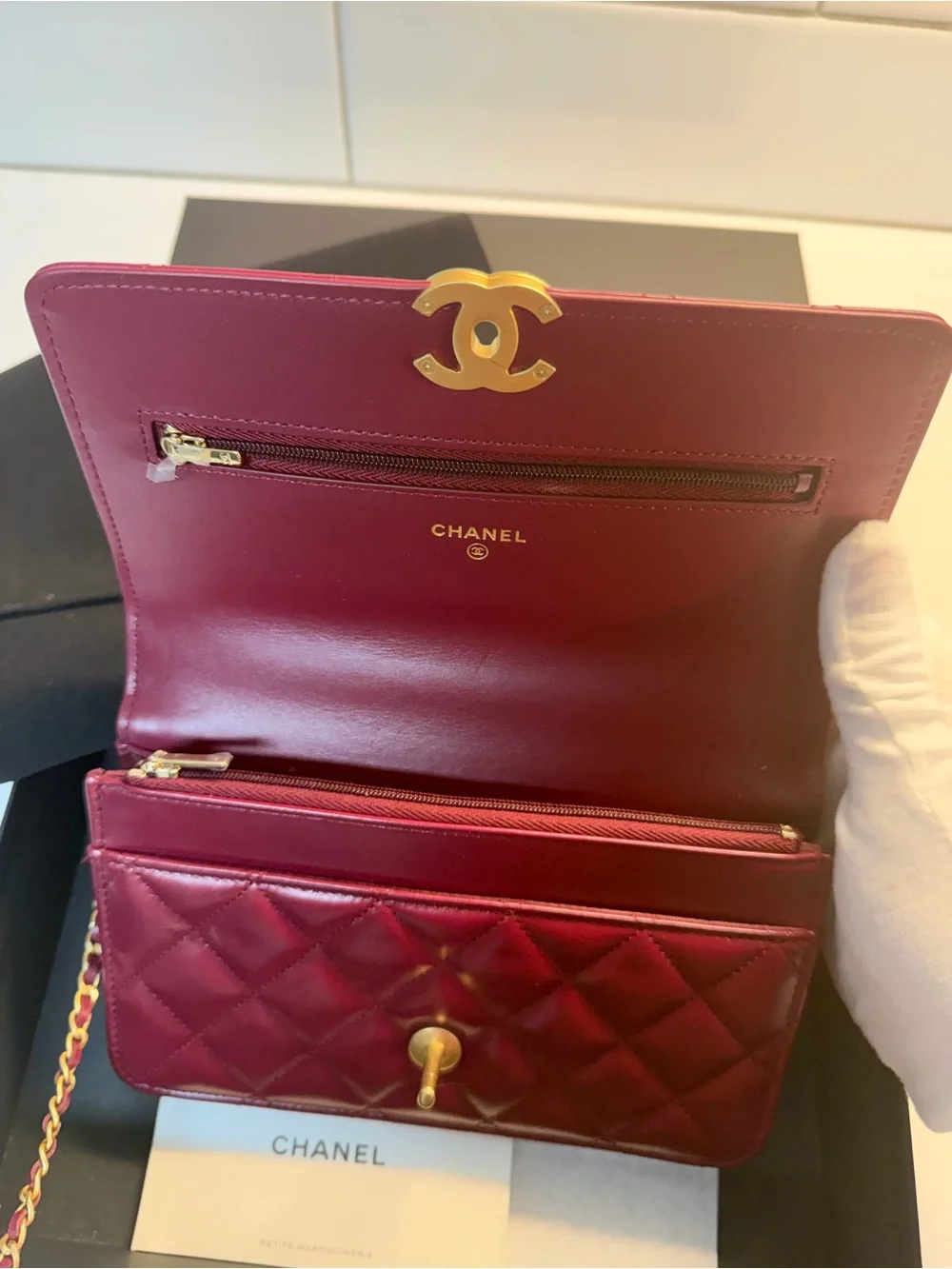 CHANEL classic lambskin